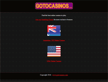 Tablet Screenshot of gotocasinos.com